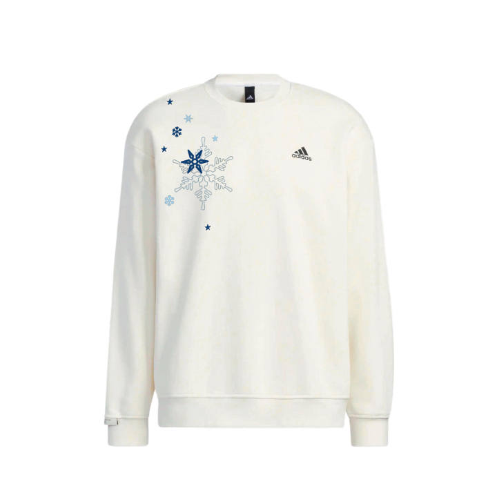 Adidas Adidas Sweatshirts Unisex White Crew Neck Moderate Regular