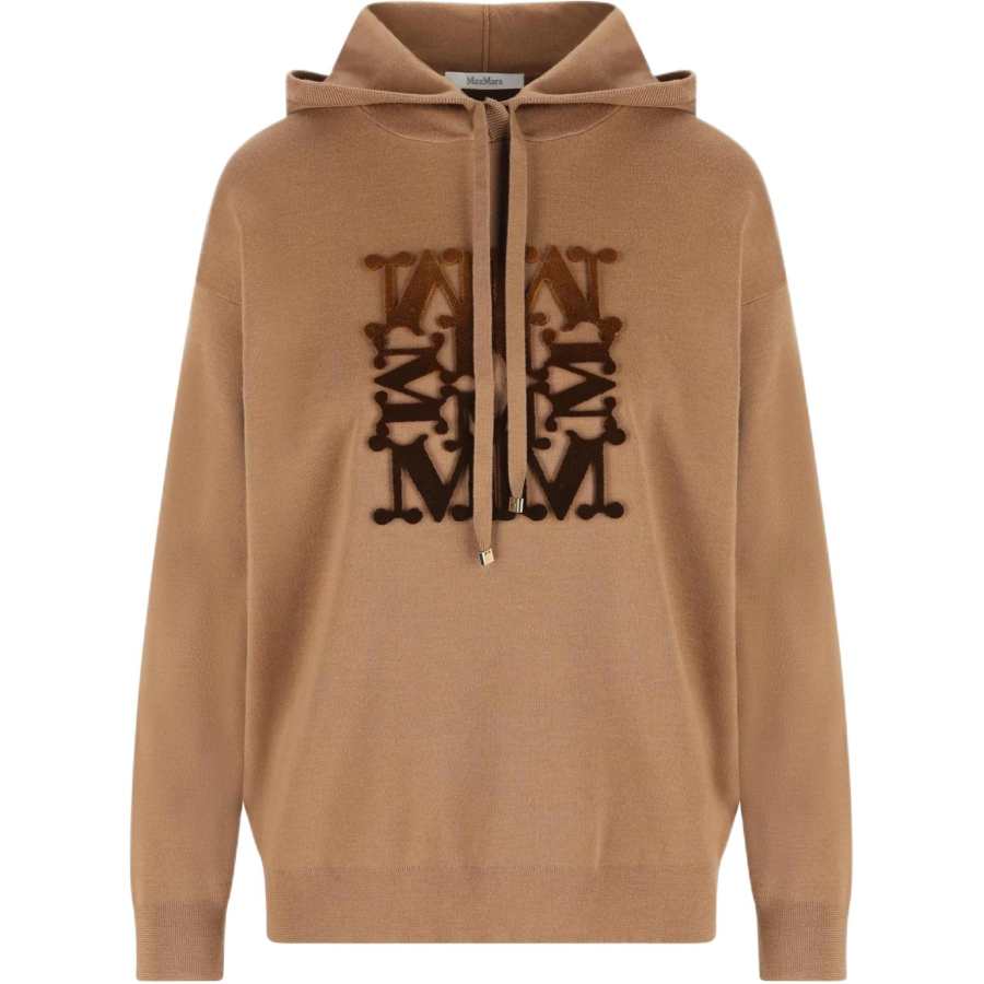 MaxMara MaxMara velvet-logo hoodie