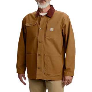 Carhartt 106675 Rugged Flex® Duck Loose Fit Chore Coat Jackets & Coats Level 2 Cold Resistant Men's Brown