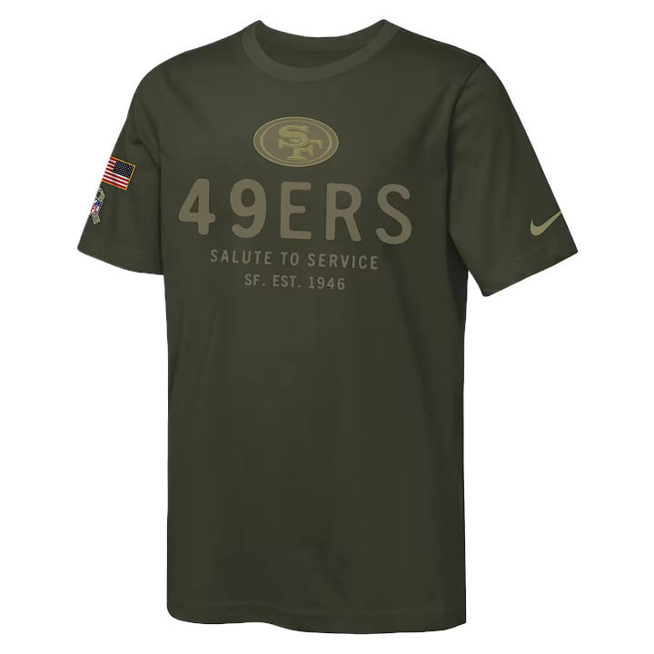 Nike Nike x NFL T Shirt San Francisco 49ers Salute To Service Sideline Kids'