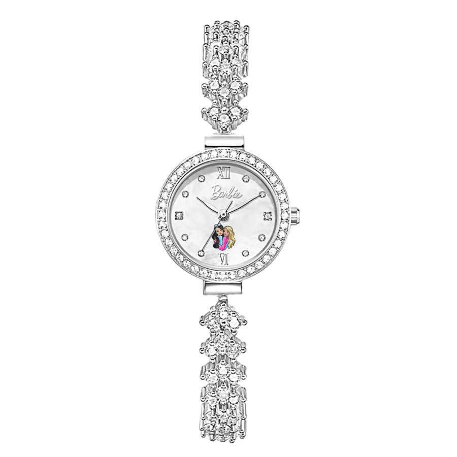 Barbie Quartz Movement Metal Strap Watch Women's Watch Mother of Pearl Color Watch Dial