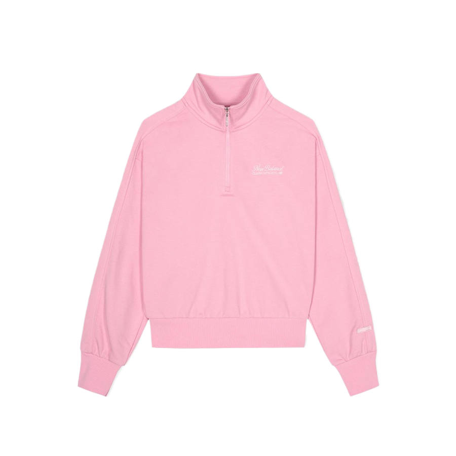 New Balance New Balance Sweatshirts Women's Pink Stand Collar Moderate