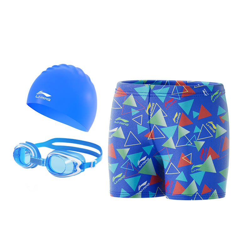 Li-Ning Li Ning Swimwear Three Piece Set Kids' 221 Colorful Blue