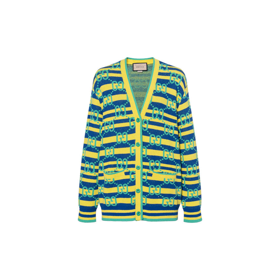 GUCCI Knitwear Women's Green V Neck