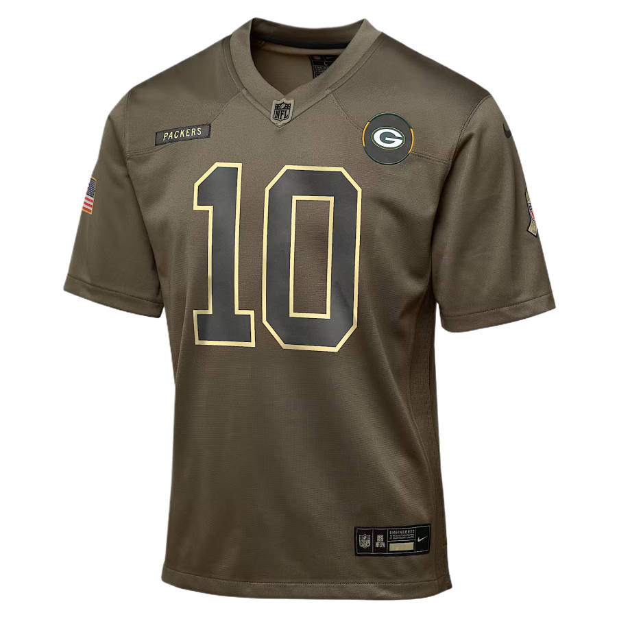 Jordan Jordan x NFL Kids' Sports Tops Love Green Bay Packers Salute To Service Kids'