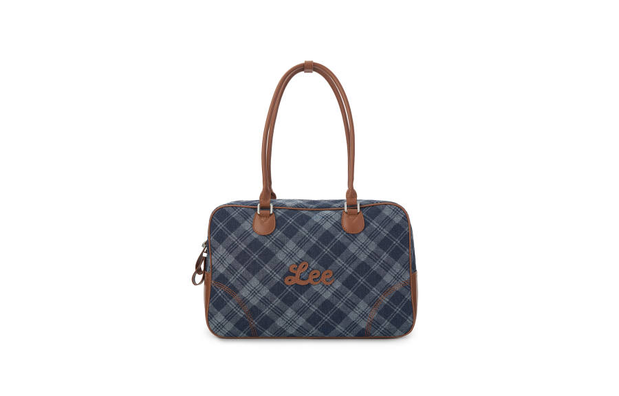 Lee Lee Fabric, PU Handbag Regular Women's Blue & Brown