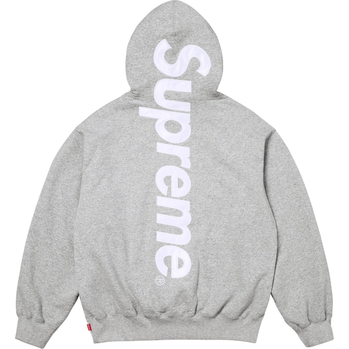 Supreme Supreme satin-appliqué hoodie
