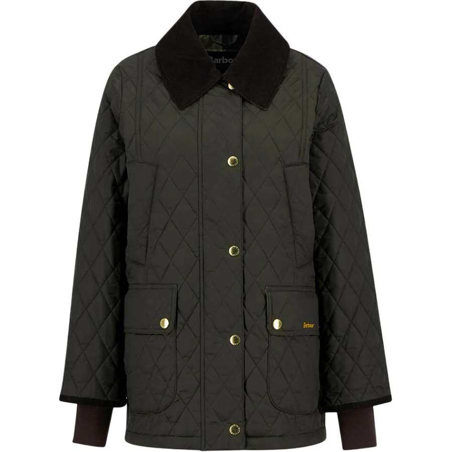 BARBOUR Barbour quilted corduroy-collar jacket