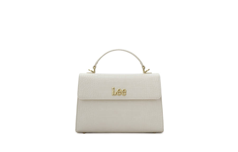 Lee Lee Pu One Shoulder Handbag Regular Women's Beige/White
