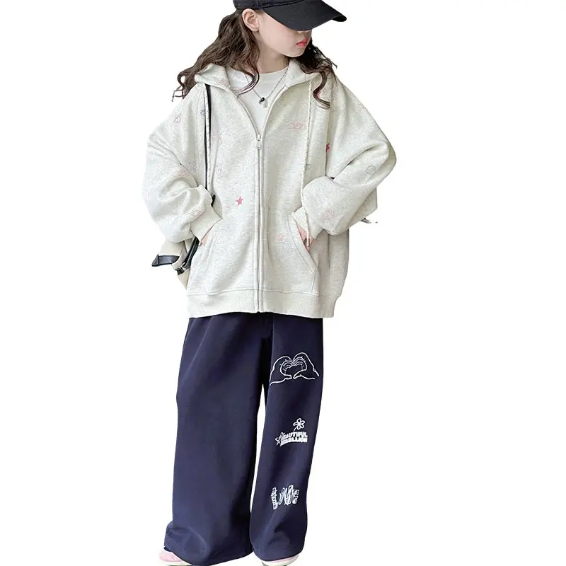 Lanza Lanza Casual Jacket Spring Fall Gray Teenagers