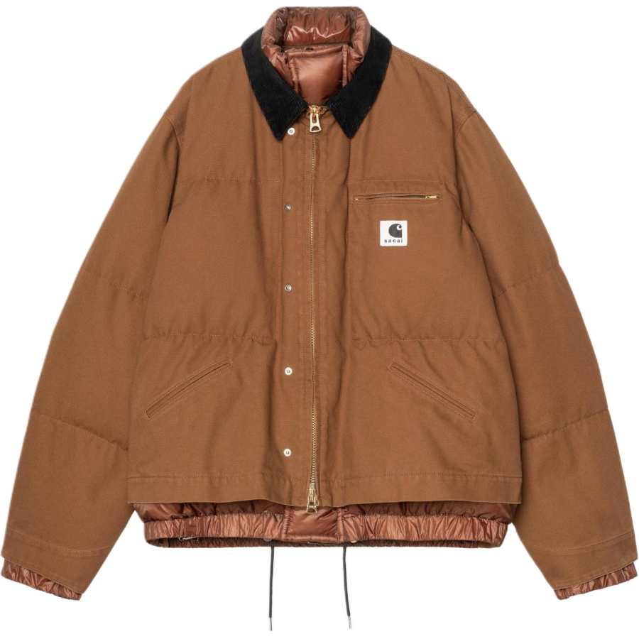 Sacai X Carhartt Zip up Contrast collar Jacket