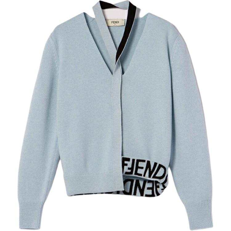 FENDI Cut Out Detailed Cardigan