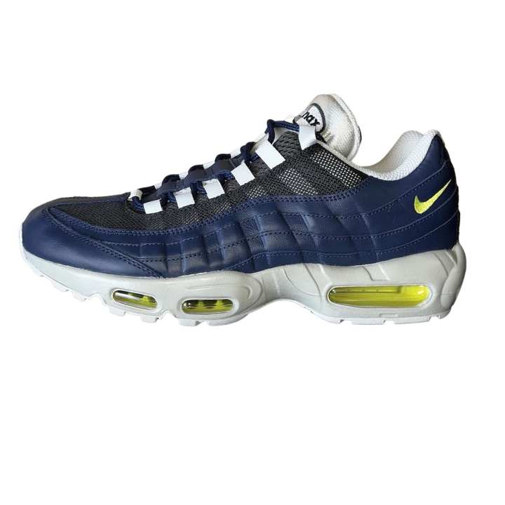 Nike Nike Air Max 95 Comfortable Cushioning Abrasion Resistant Low top Running Shoes Men's Blue Gray