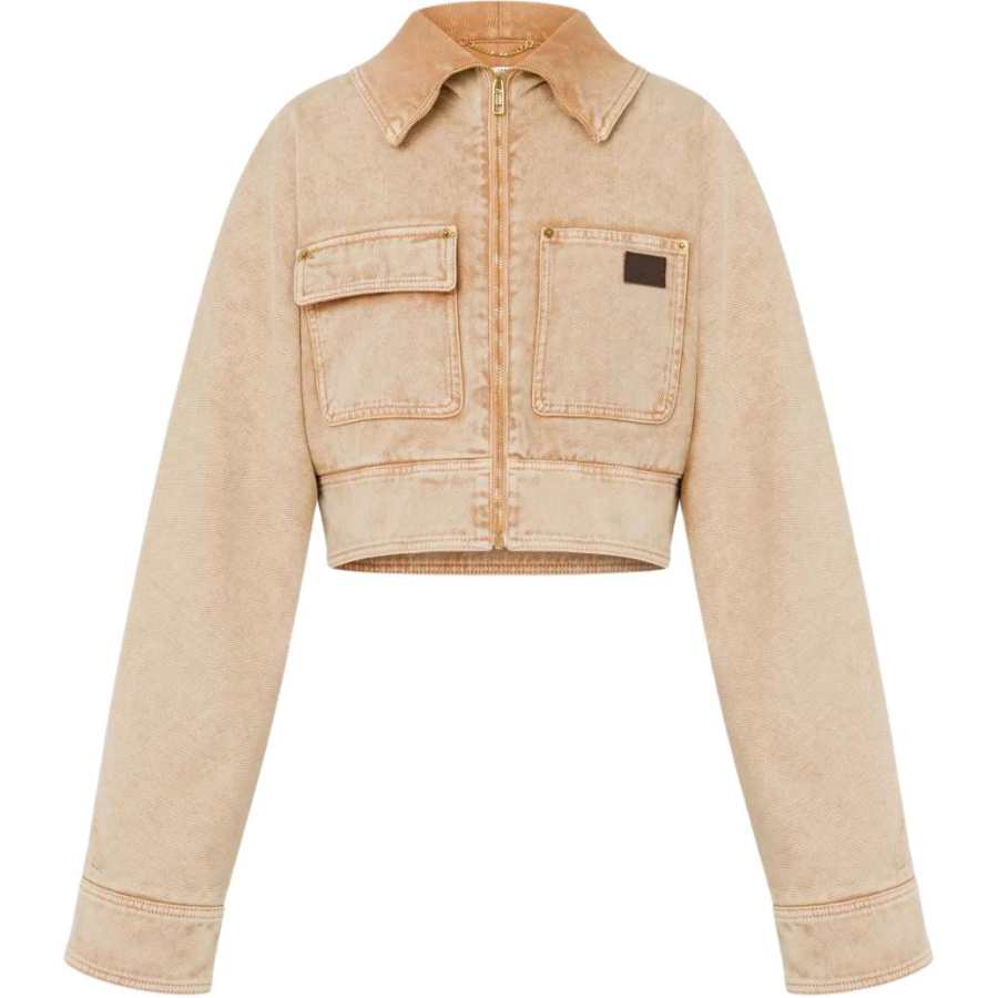 MOSCHINO Moschino patch-pocket cotton jacket