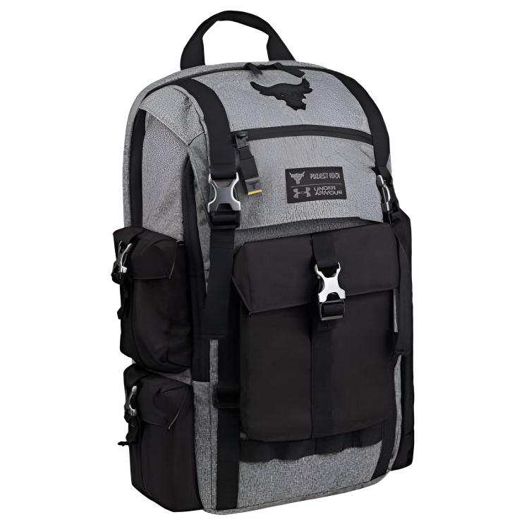 Under Armour Under Armour Under Armour Project Rock Polyester Backpack Unisex Gray