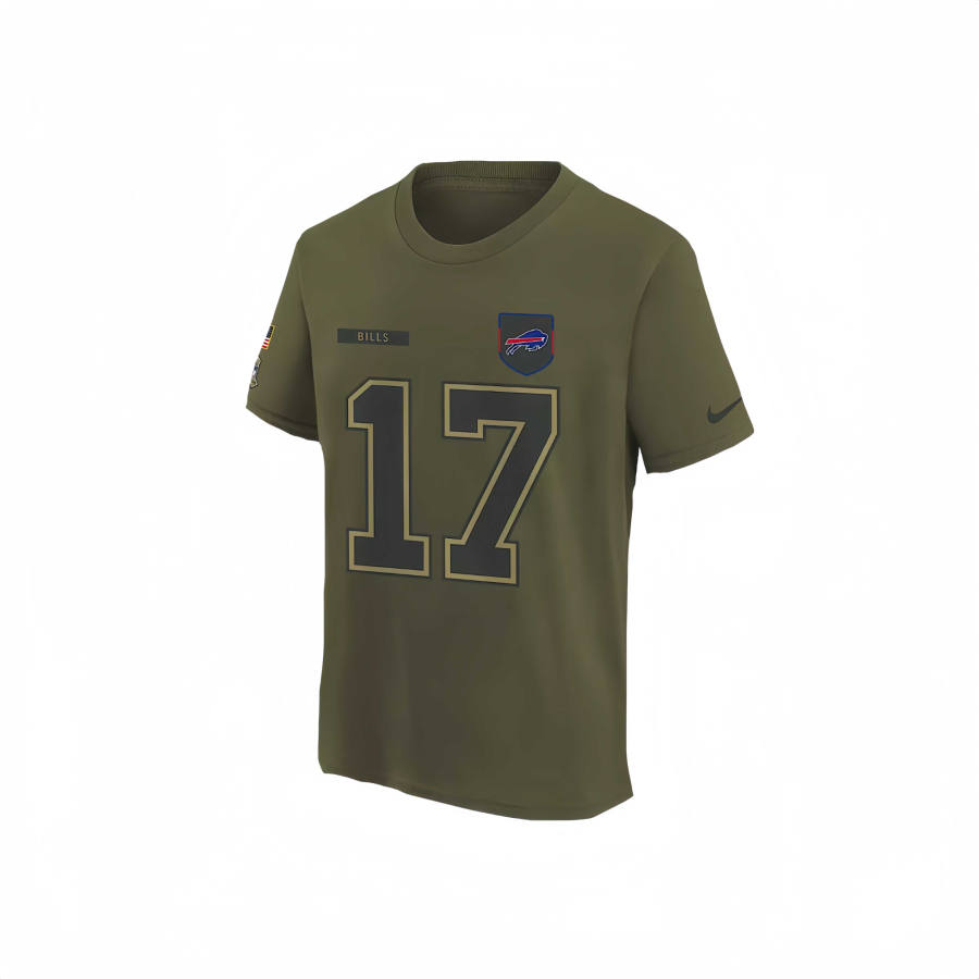 Nike Nike x NFL T Shirt Josh Allen Buffalo Bills Salute To Service Kids'
