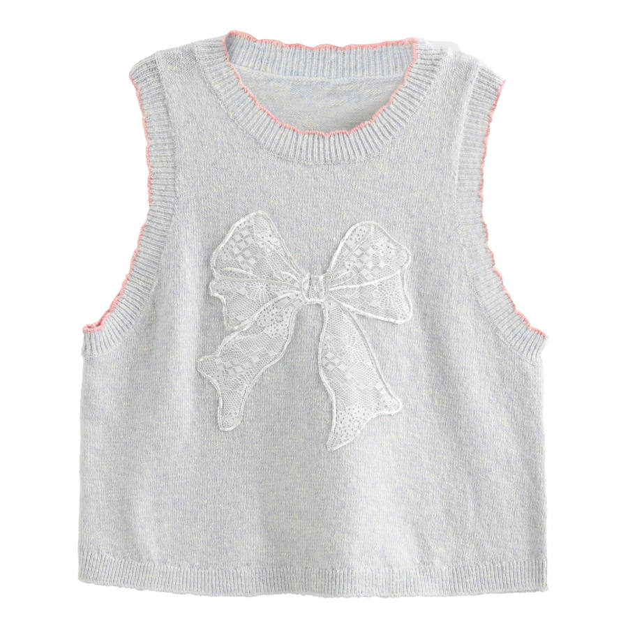 SNBL Knitwear Women's Light Blue Crew Neck Moderate