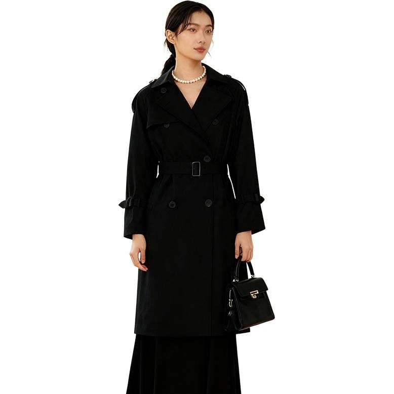 SIXUSICHOU Trench Coats Unisex Lapel Moderate Other