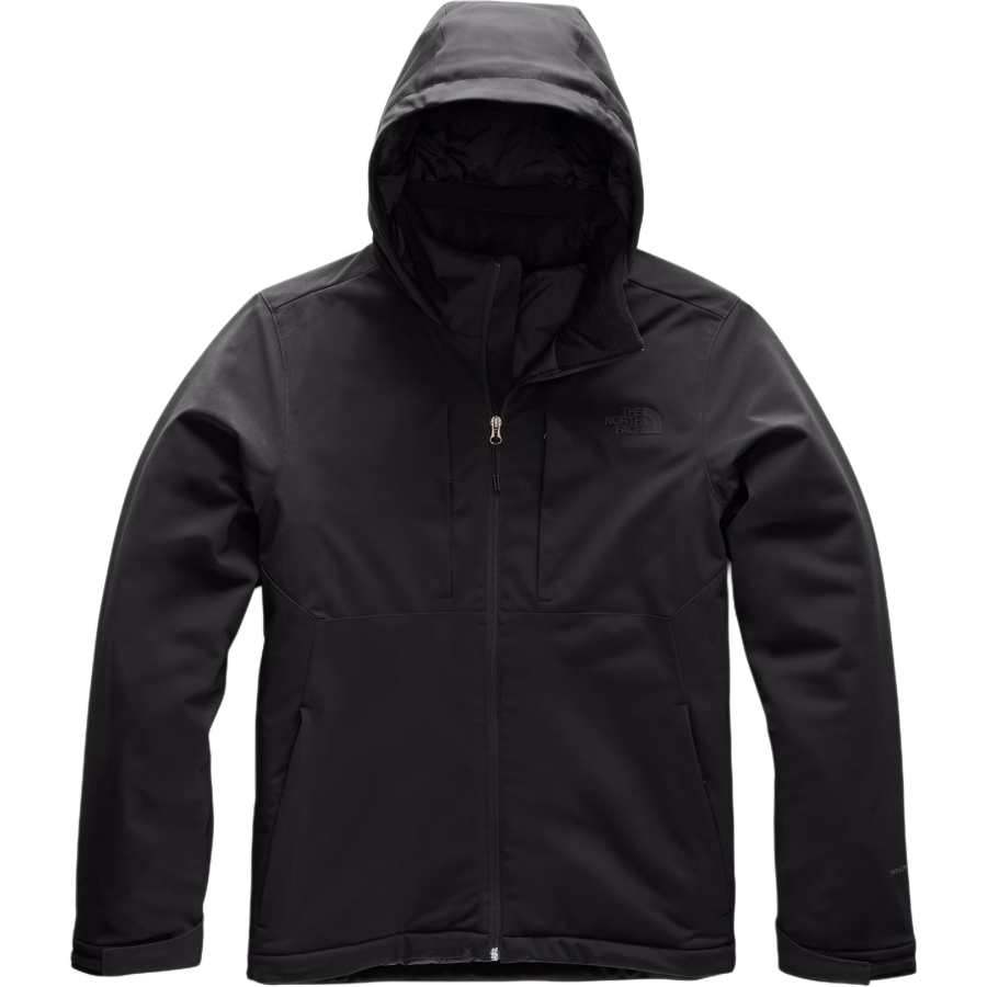 THE NORTH FACE Jackets Men's Black Hooded Moderate Soft Shell
