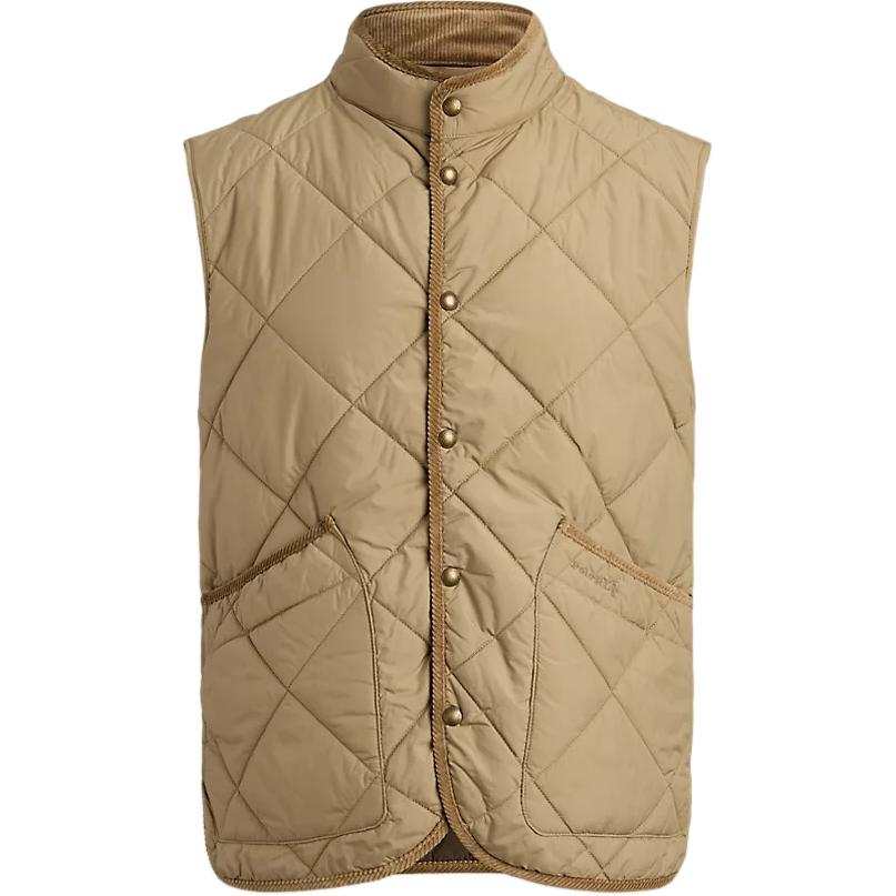 Polo Ralph Lauren quilted corduroy-trim gilet