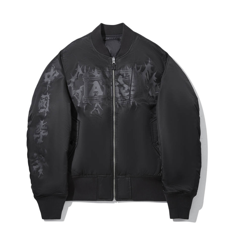 Li-Ning Li Ning Puffer Jackets Men's Black Baseball Collar Moderate Pilot Puffer Jacket