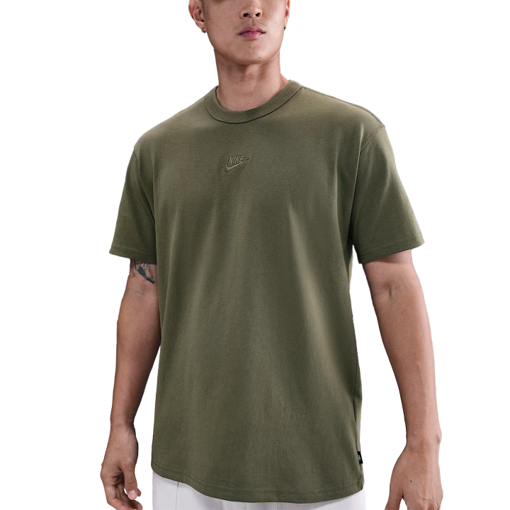Nike Nike Sportswear T Shirts Men's Medium Olive Crew Neck Moderate Straight Fit