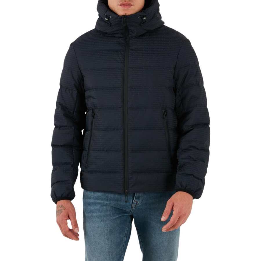 Emporio Armani all-over-logo jacket