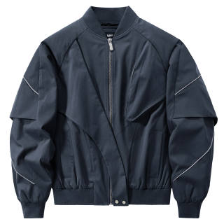VIP Jackets Unisex Haze Blue Baseball Collar Moderate Other