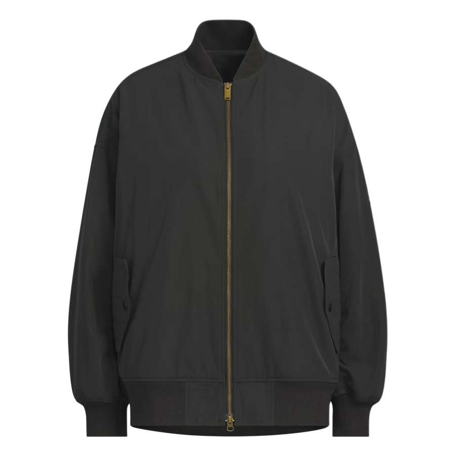 Adidas Adidas Jackets Women's Black Stand Collar Moderate Pilot