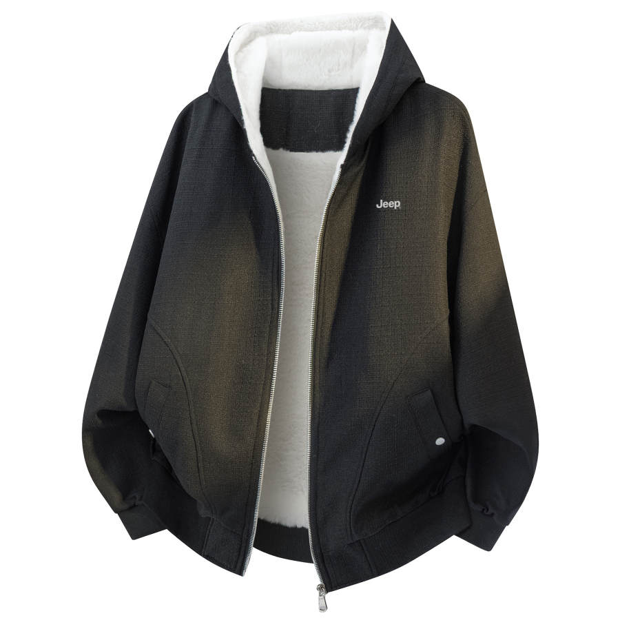Jeep Jackets Unisex Hooded Fleece Lined Workwear