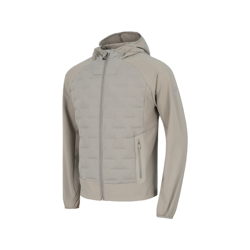 ASICS ASICS Down Jackets Men's Gray Hooded Moderate