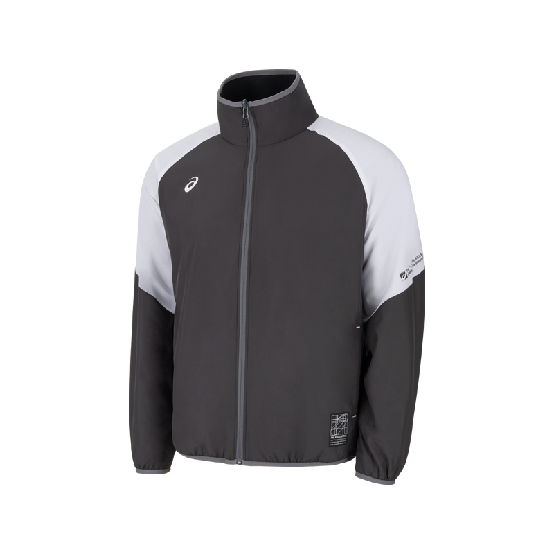 ASICS ASICS Jackets Men's Black/White Stand Collar Moderate Other