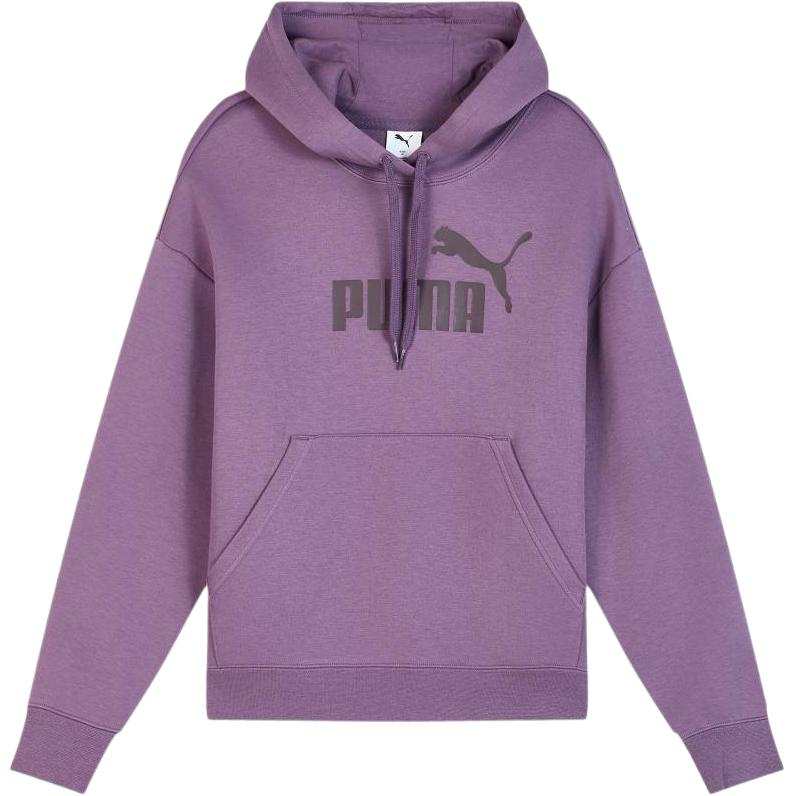 PUMA ESS Sweatshirts Women's Grape Purple Hooded Moderate Regular