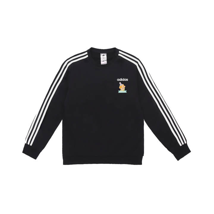 Adidas Adidas Sweatshirts Men's Black Crew Neck Moderate Regular