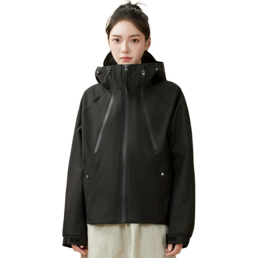 361° Jackets Women's Super Black Hooded Moderate Other