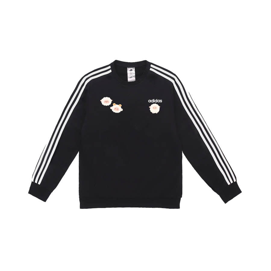 Adidas Adidas Sweatshirts Men's Black Crew Neck Moderate