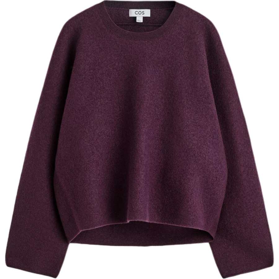 COS Sweaters Women's Burgundy Crew Neck Moderate Other