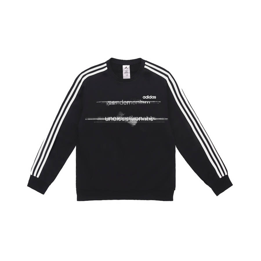 Adidas Adidas Sweatshirts Men's Black Crew Neck Moderate