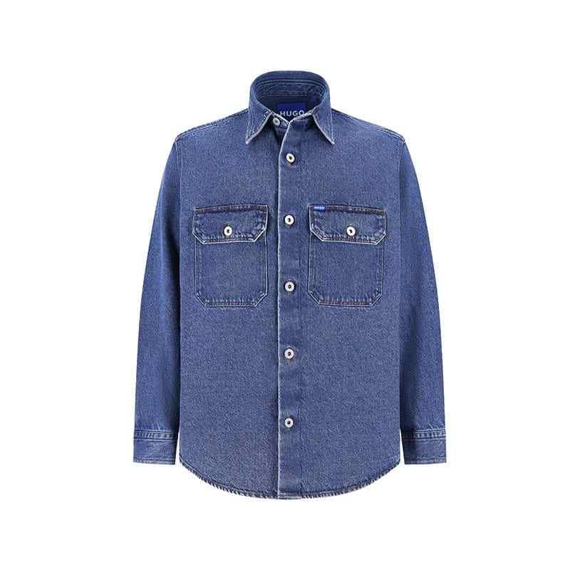 HUGO BOSS Casual Denim Shirt Men's
