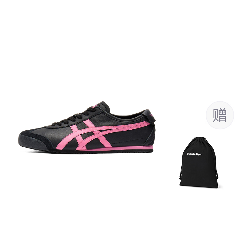 Onitsuka Tiger Mexico 66 Low top Casual Shoes Men's Black Pink
