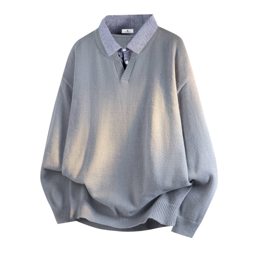PAL ONGACO Sweaters Unisex Shirt Collar Moderate