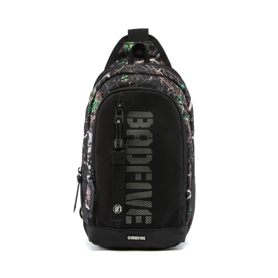 Li-Ning Li Ning Polyester Shoulder Bag Unisex Black/All Over Print