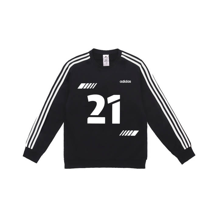 Adidas Adidas Sweatshirts Men's Black Crew Neck Moderate