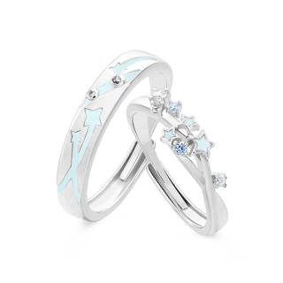 VIVIWELL 925 Silver Zircon Rings Unisex