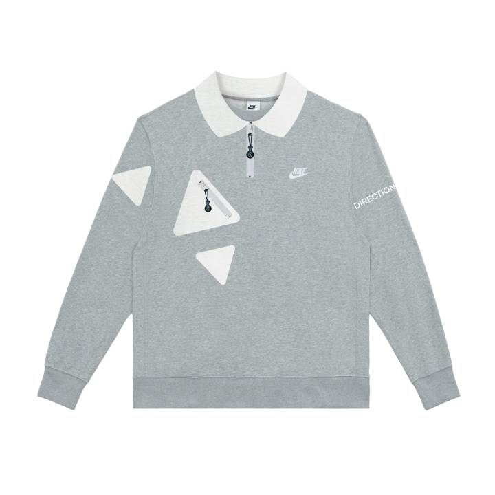 Nike Nike Sweatshirts Unisex Gray Polo Collar Moderate
