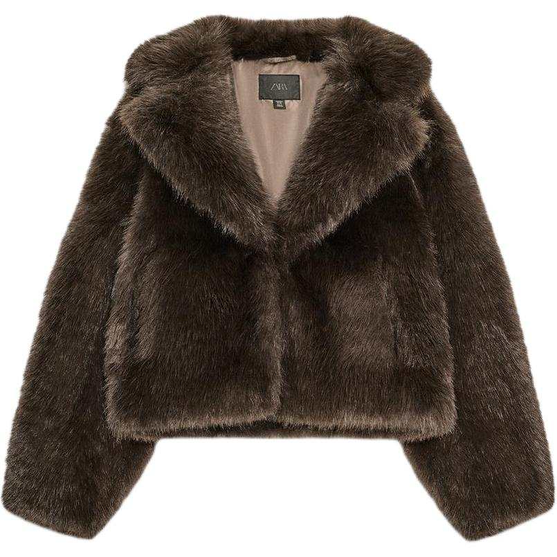 ZARA Velvet Jackets Women's Cigar Lapel Moderate