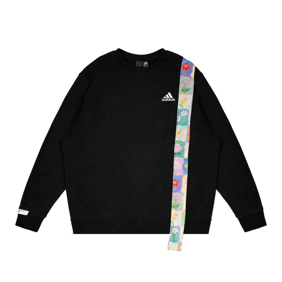Adidas Adidas Sweatshirts Unisex Black Crew Neck Moderate Regular