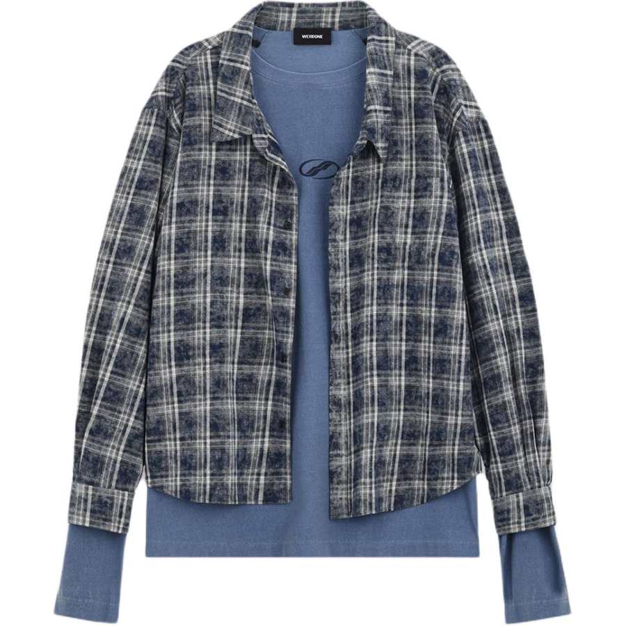WE11DONE WE11DONE Shirts Unisex Marine Blue Moderate