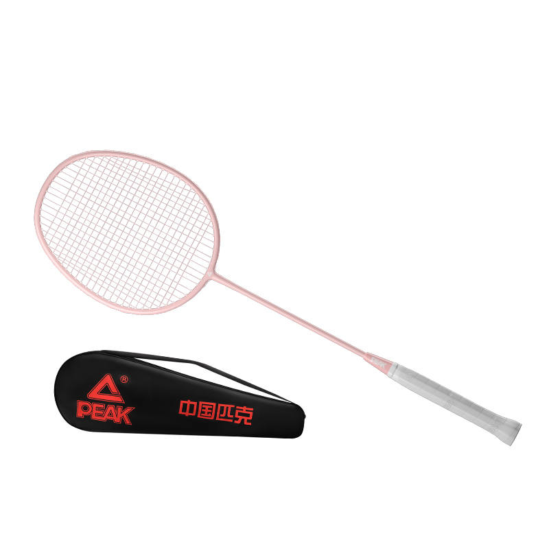 PEAK Carbon Composite Badminton Rackets Control Type All around Defense Entry level Unisex 4U/G5 Angel Pink