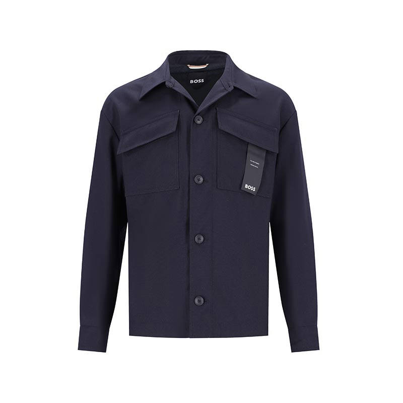 HUGO BOSS Jackets Men's Dark Blue Lapel Moderate Other